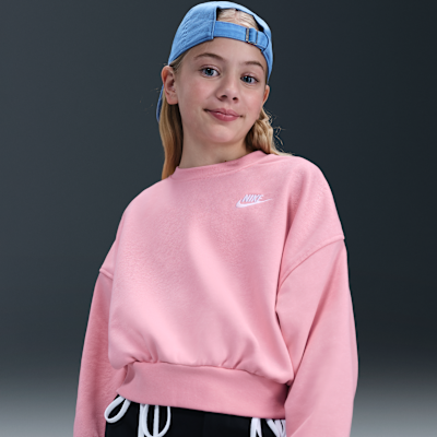 Nike Sportswear Club Fleece Older Kids' Boxy Sweatshirt. Nike ID